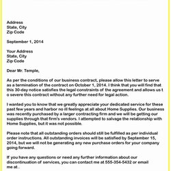 Peerless Business Contract Termination Letter Template Fresh Free Example Lawful Employer Voided