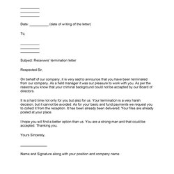 Superb Perfect Termination Letter Samples Lease Employee Contract Template