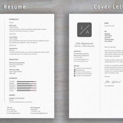 The Highest Quality Free Clean Resume And Cover Letter Mock Ups Minimal Easy