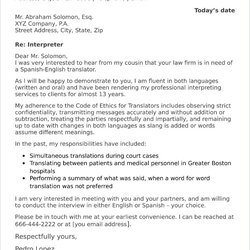 Champion Cover Letter Sample Resume Interpreter Sales Samples Job Marketing Letters Jobs Template Interview