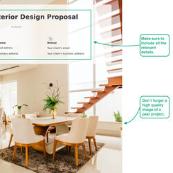 Free Interior Design Proposal Template Bonsai