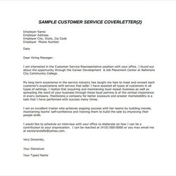 Champion Photos Beautiful Brief Cover Letter Email Customer Service Template Free Download
