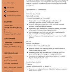 Swell Accounting Resume Objective Certified Public Accountant Example Clean Orange