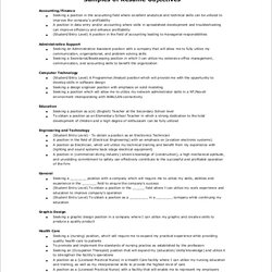 Peerless Free Sample Accounting Resume Templates In Ms Word Objective
