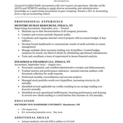 The Highest Quality Accounting Resume Sample Companion Objective Career