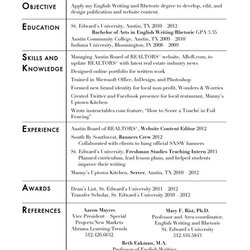 Legit Resume For Social Work Great Objective Examples