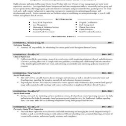Great Resume For Social Work Excellent Objective Statement