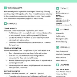 Perfect Social Work Resume Sample Writing Guide Genius Level Letter Worker Skills Interventions Exam