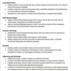 Free Generic Resume Objectives In Ms Word Objective Sample Job