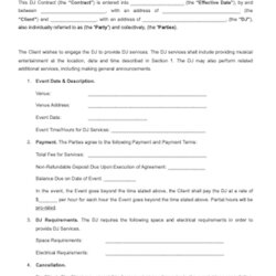 Contract Free Sample Formerly Page