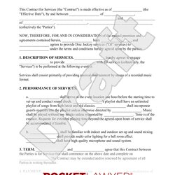 Marvelous Service Contracts Legal Advice Guides Rocket Lawyer Sample Contract Template