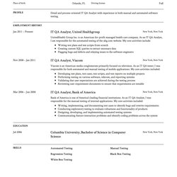Magnificent Manual Testing Resume Sample For Fresher That You Should Know
