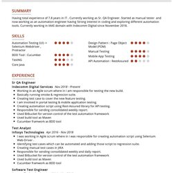 Swell Software Tester Resume Example Writing Guide Sample