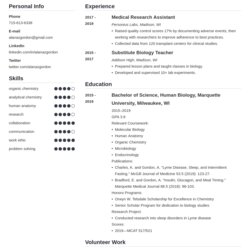 Very Good Medical School Resume Sample For Admission Med Tips Example Template Simple