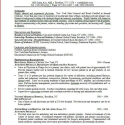 Perfect Medical School Resume Objective Ideas