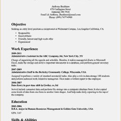 Brilliant Resume Objective Examples For Entry Level Accounting Sample Assistant