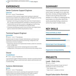 Admirable Stand Out Resume Examples Daniel Full