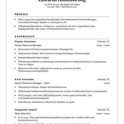 Admirable Free Classic Microsoft Word Resume Template Download Traditional Elegance