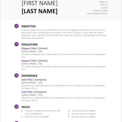 Simple Word Basic Template In Microsoft Classic Resume