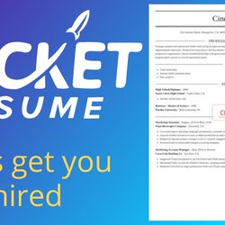 Matchless Resume Builder Rocket Resumes Misc Simple Content