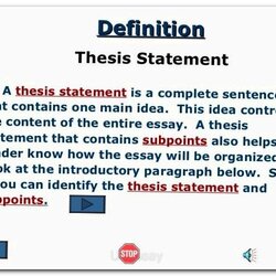 Narrative Essay Thesis Statement Examples How To Make
