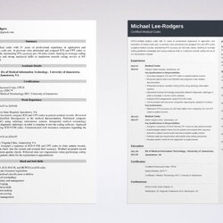 Matchless Medical Coder Resume Sample Guide Tips Example Templates Create