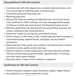 Lathe Machinist Job Description Velvet Jobs