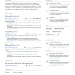 Wizard Machinist Resume Examples Guide For