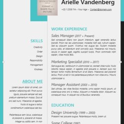 Capital Style Resume Template