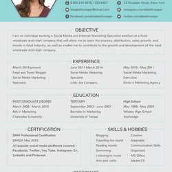 Wonderful Free Social Media Specialist Resume Template In Adobe Latest Format Sample Word Templates Examples