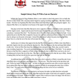 Champion Literary Essay Examples Format Example Sample Formal Samples