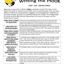 Exceptional Examples Of Essay Hooks Hook Lead Attention Grabber Beginning An Choose Board Write