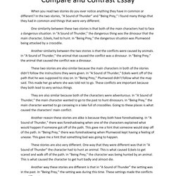 Unique Ideas For Compare And Contrast Essay Topics Good Title