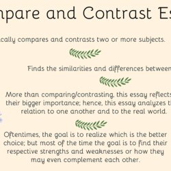 Marvelous How To Write Compare And Contrast Essay
