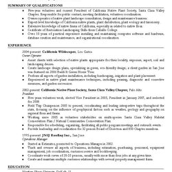 Marvelous Sample Resume Horticulture Objective Statement Examples
