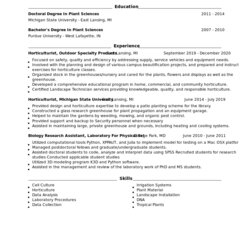 Magnificent What Does Horticulturist Do Resume Examples