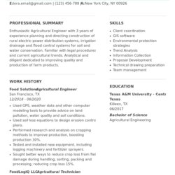 The Highest Standard Agricultural Engineer Resume Examples Samples For Functional Sample