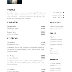 Free Horticulturist Resume Template With Example For Job Seeker