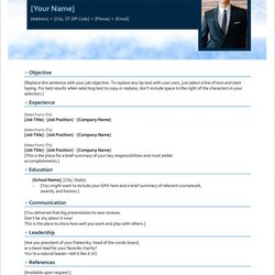 Free Resume Template Microsoft Office Best Templates Concept