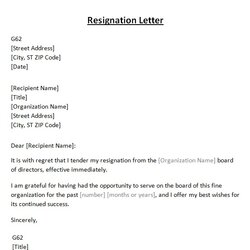 Tremendous Resignation Letter From Board Template Sample Examples Resume Painter Doc