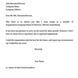 Capital Dos And Don Ts To Pay Attention When You Write Board Resignation Letter Yourself Of Directors