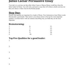 Superlative Julius Caesar Argumentative Essay Topics Suggested