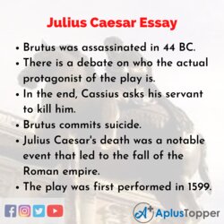 Spiffing Julius Caesar Essay On For Students And Children About