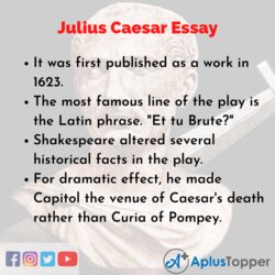 Champion Julius Caesar Essay On For Students And Children