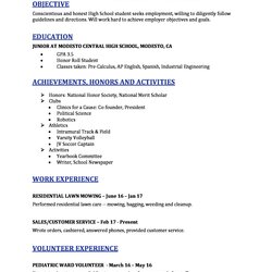 The Highest Quality High School Resume Templates For Students And Teens Template Select Choose Board