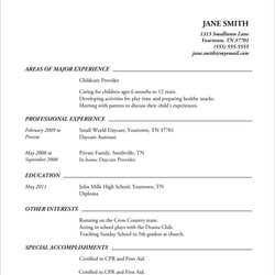 Champion Free Sample High School Resume Templates In Ms Word Example