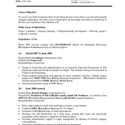 Very Good Finance Cover Letter For Resume Objective Examples Objectives Goals