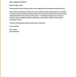Very Good No Notice Resignation Letter Inspirational With Template Sample Letters Cover Formal Immediate