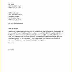 Cover Letter For Job Application Template Word