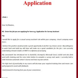 Supreme Sample Cover Letter Format For Job Application